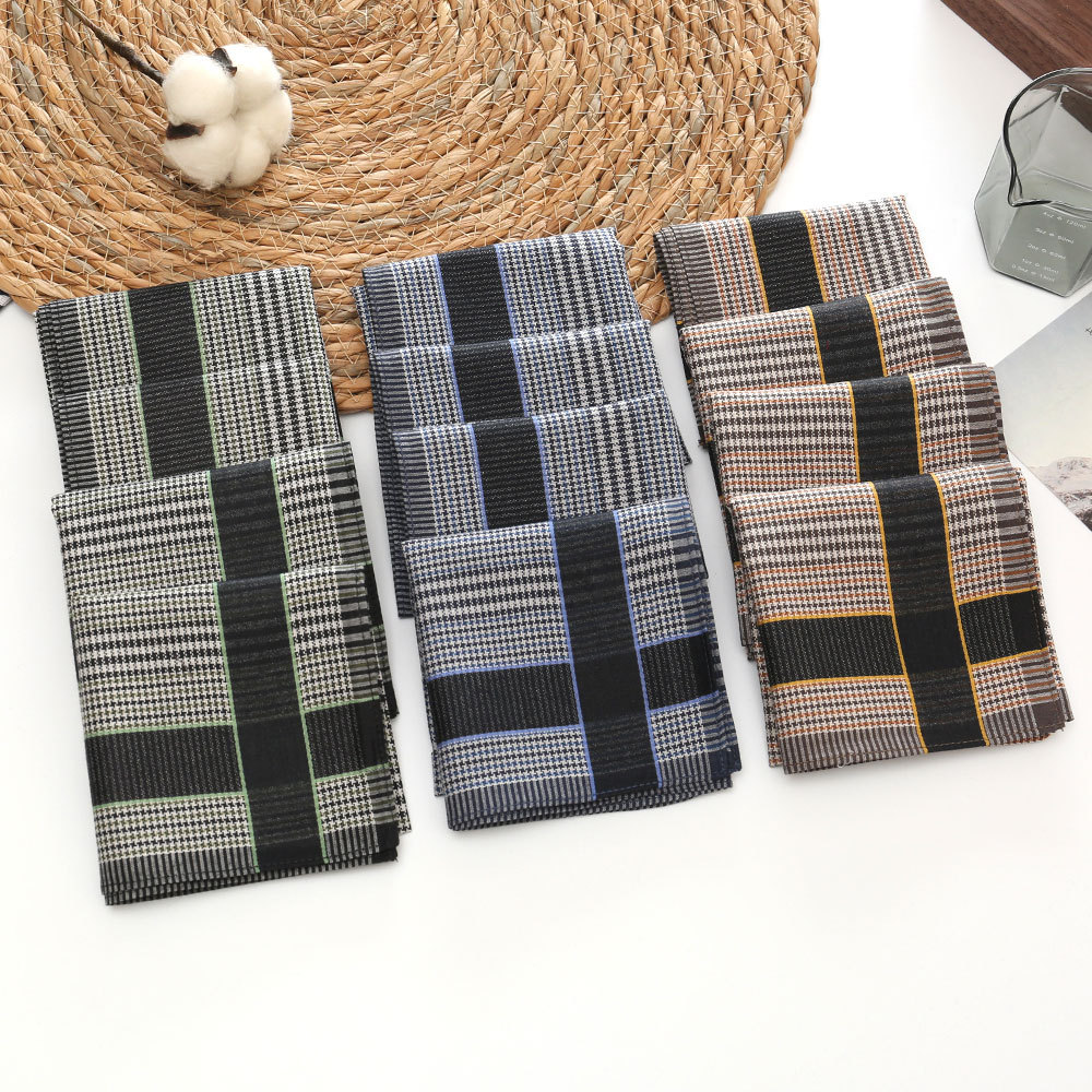 Handkerchief Cotton Men - 3/6/12 pezzi fazzoletto da uomo in