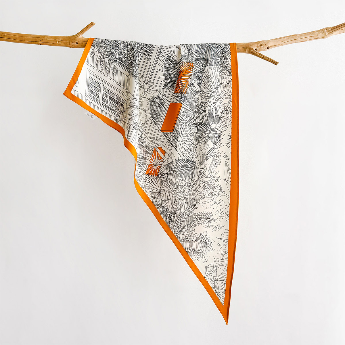 Ascot Neck Scarf - Bandana Trendy 100% Seta di Gelso,