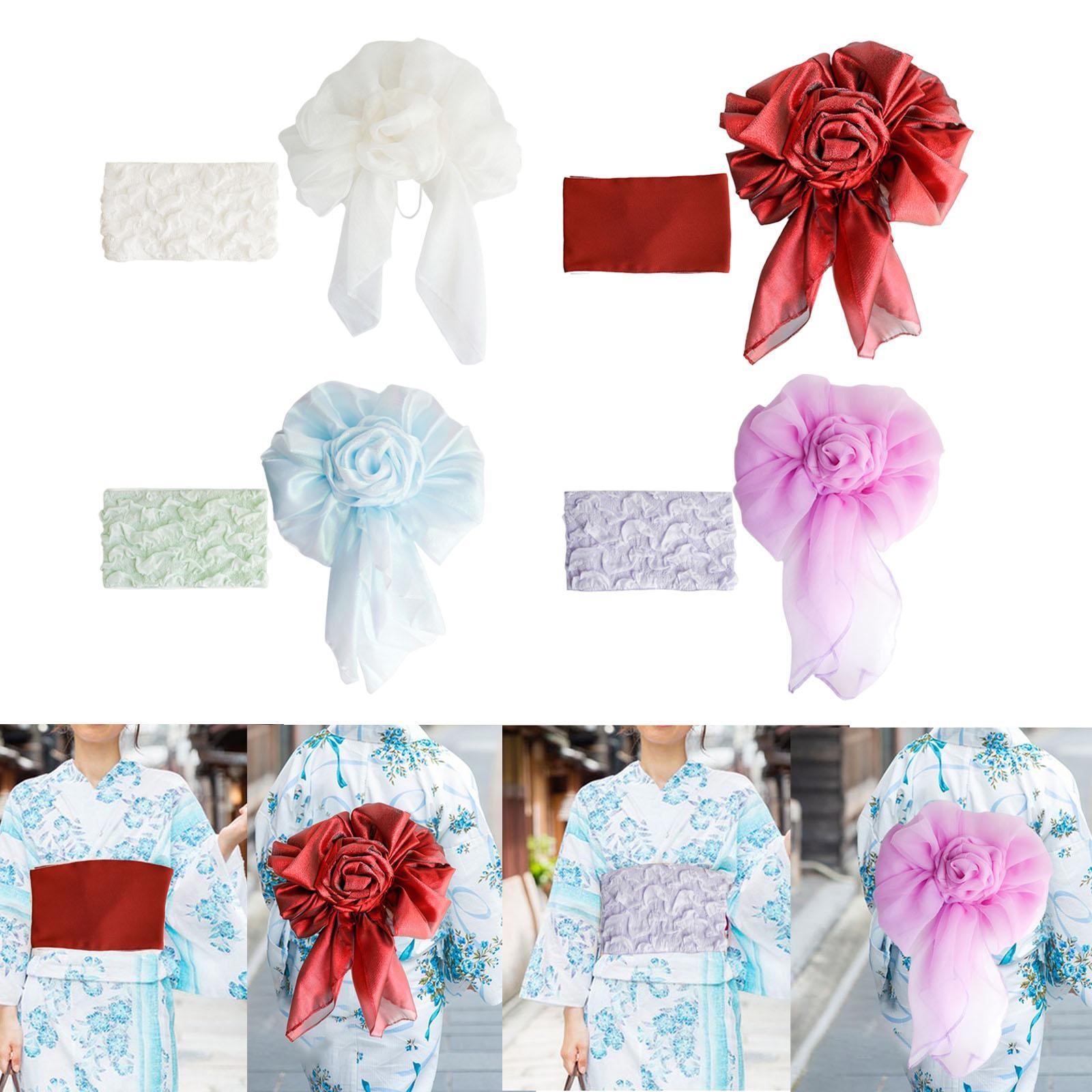 Bow Tie Pre Tied - Cintura Yukata Morbida per Donna, Facile