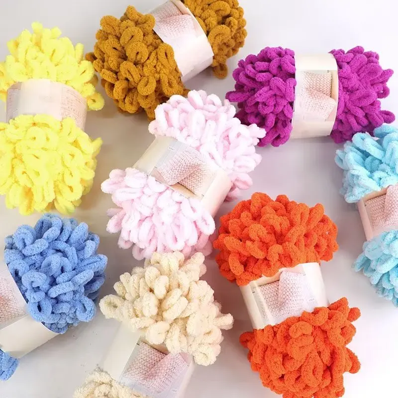 Woven Scarf Blanket - 100 g/palla dito loop filato filo