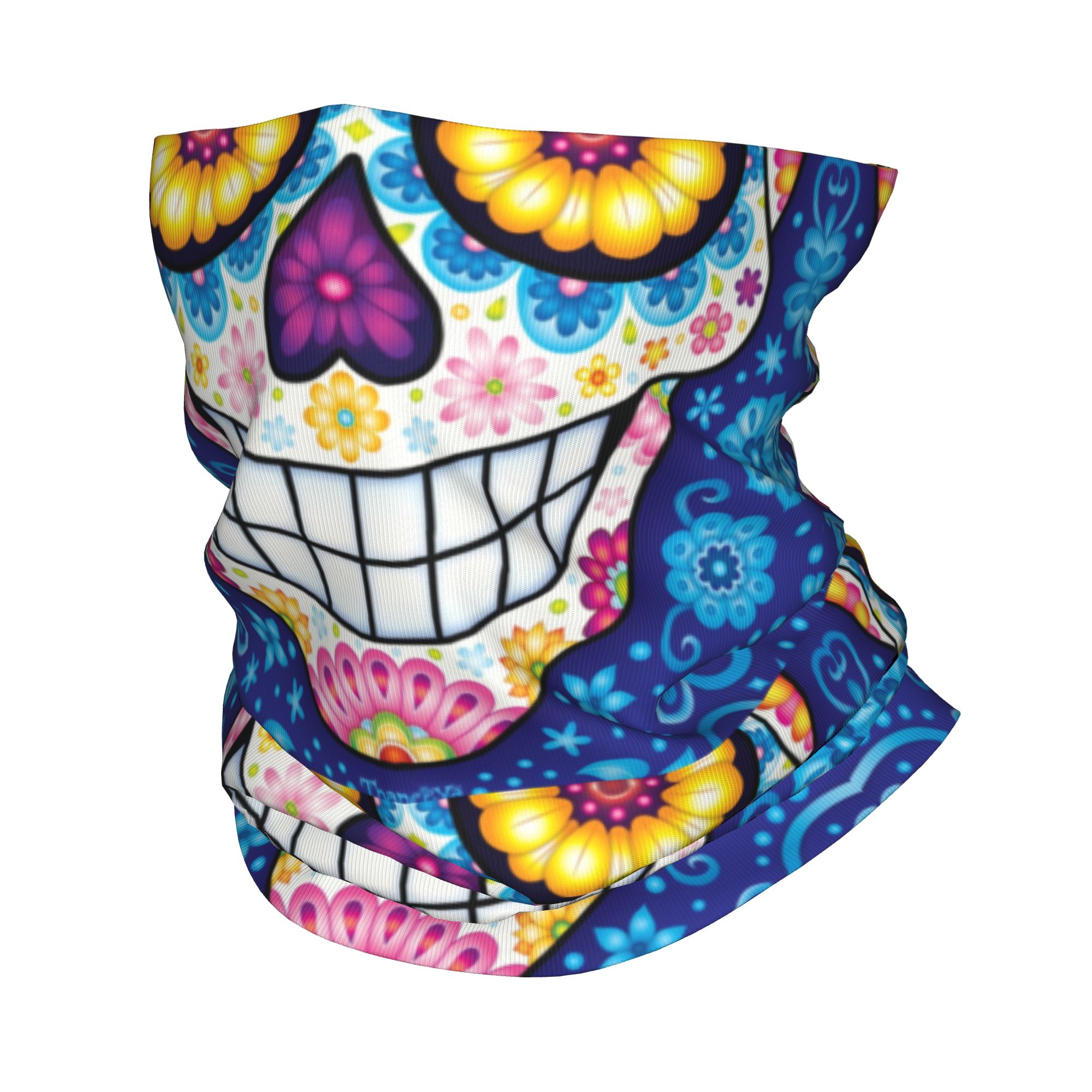 Neck Warmer Tube - Scaldacollo Invernale Personalizzato con Teschio di