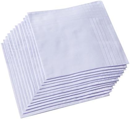 Handkerchief Cotton Men - Fazzoletto da uomo in puro bianco