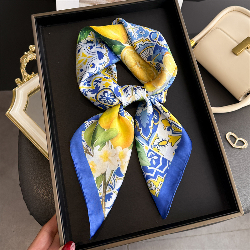 Ascot Neck Scarf - 2026 nuove sciarpe quadrate di seta