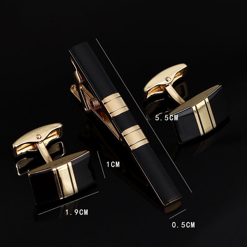 Tie Bar Set Gift - Cravatte da uomo Gemelli con clip
