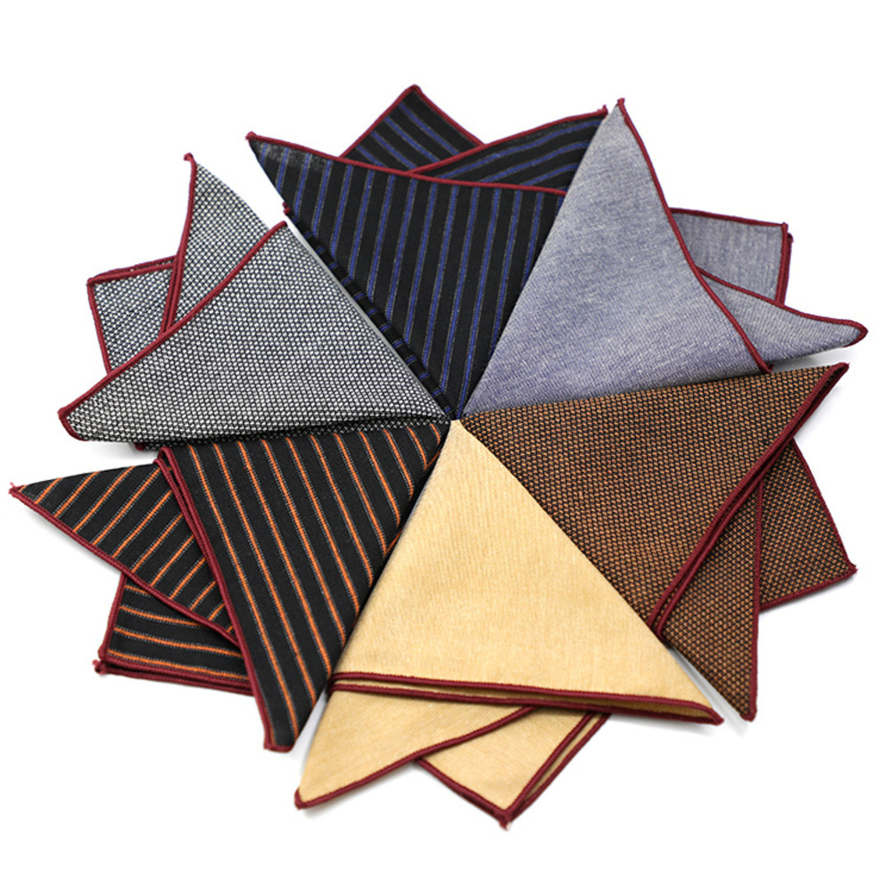 Solido a righe marrone tasca q - Handkerchief Cotton Men recensione e prezzo