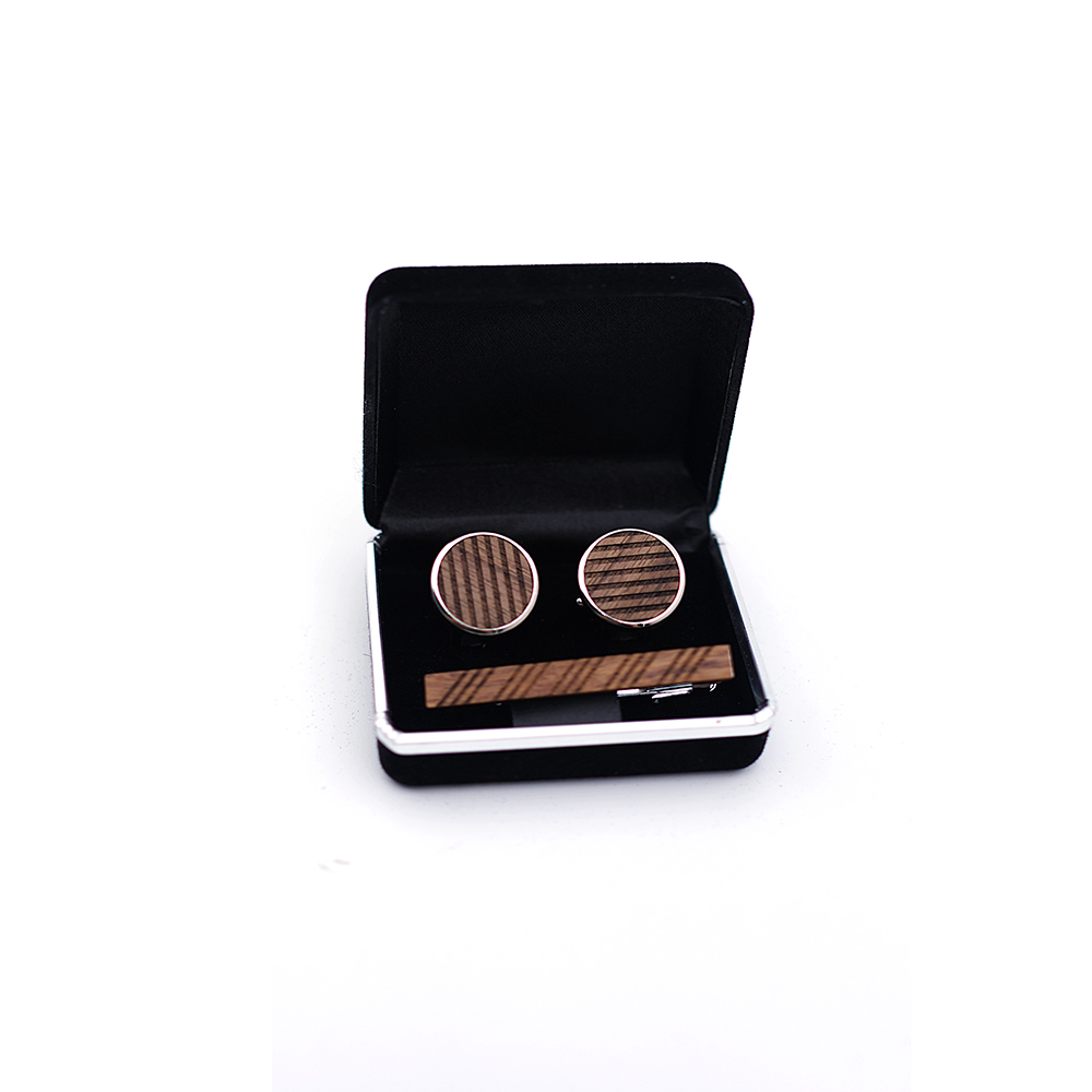 Gemelli in legno di alta quali - Tie Bar Set Gift recensione e prezzo