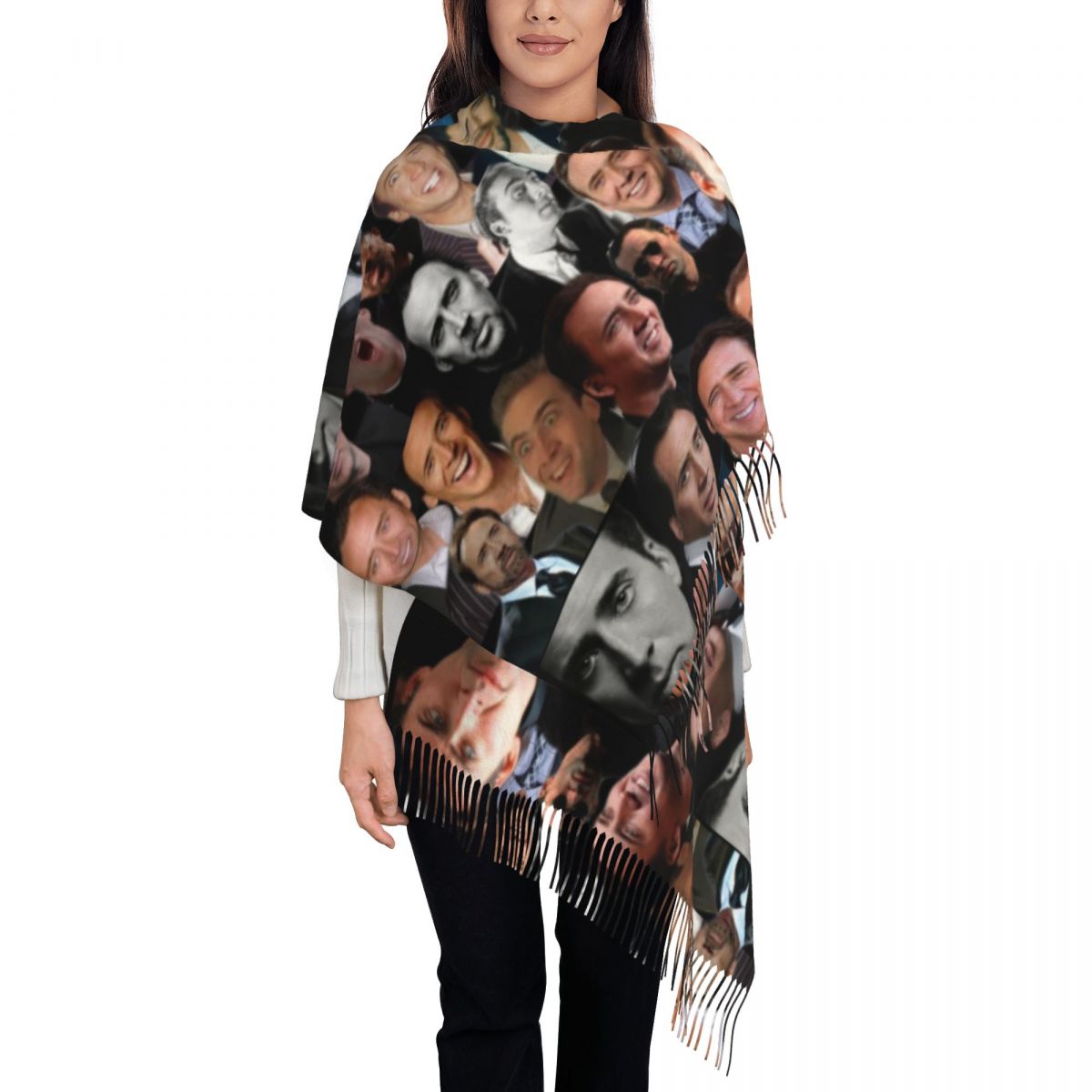 Nicolas Cage Colllage Scialle  - Pashmina Wrap Large recensione e prezzo