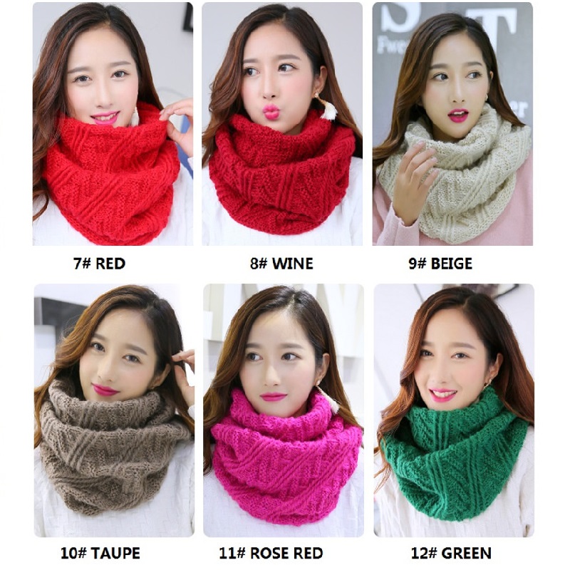 VISROVER Sciarpe colorate Donn - Infinity Scarf Knit recensione e prezzo