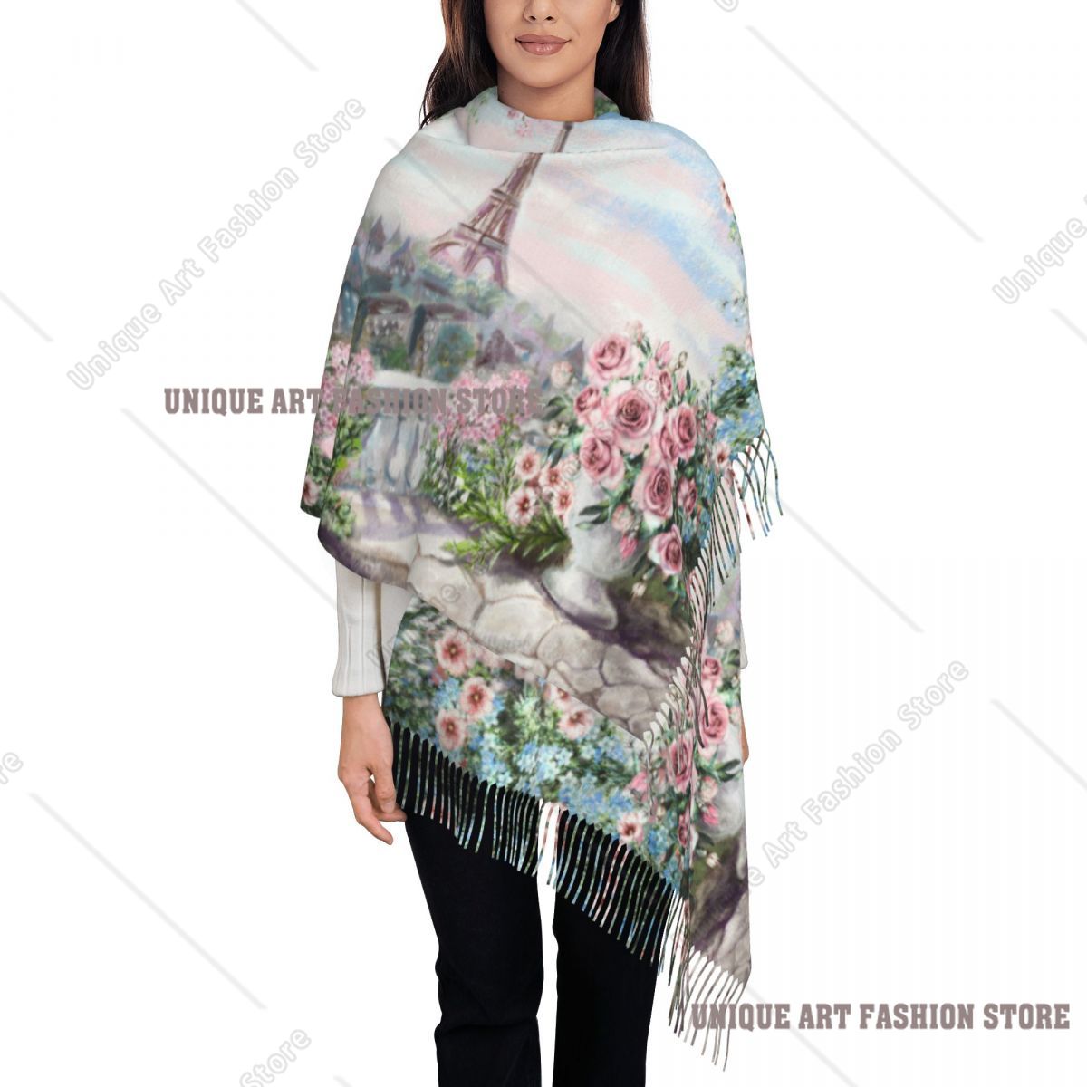 Pittura a olio Francia Parigi  - Pashmina Wrap Large recensione e prezzo