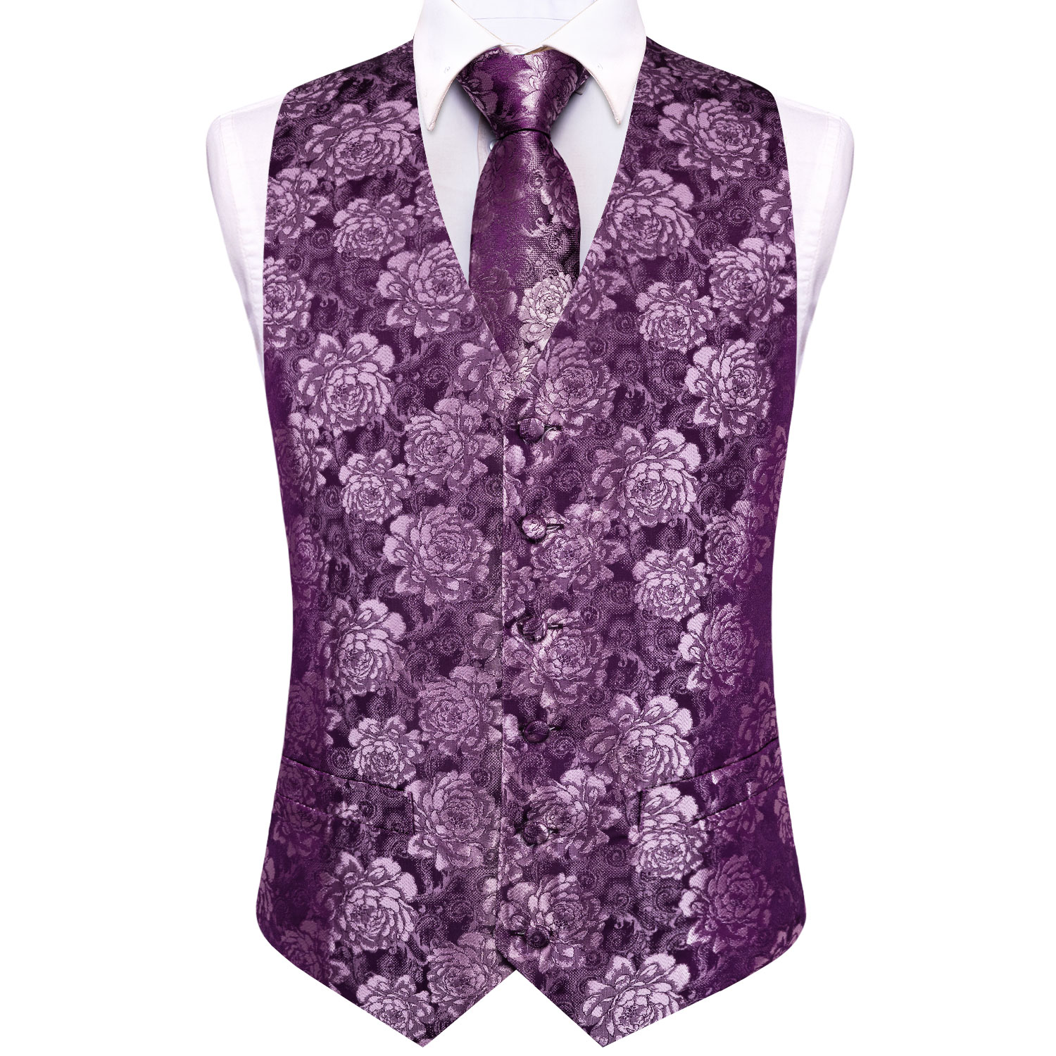 Set 5 Pezzi Gilet Floreale Vio - Pocket Square Set recensione e prezzo