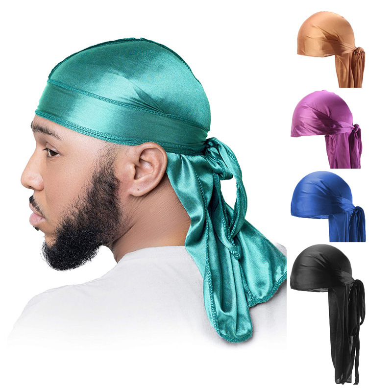 5Pcs New silk Durag Bandana Tu - Bandana Doo Rag recensione e prezzo