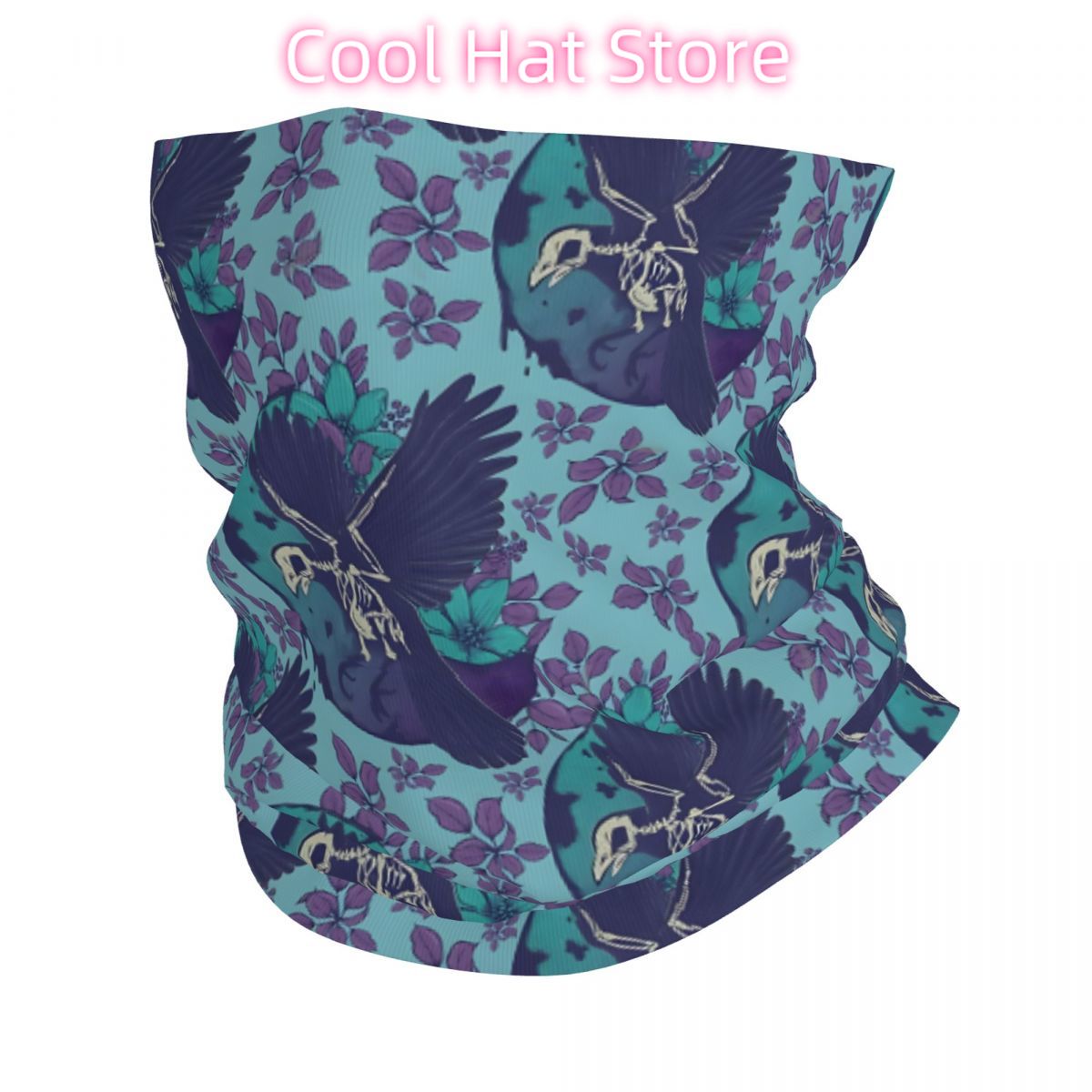 Raven Skeleton And Moon Fascia - Neck Warmer Tube recensione e prezzo