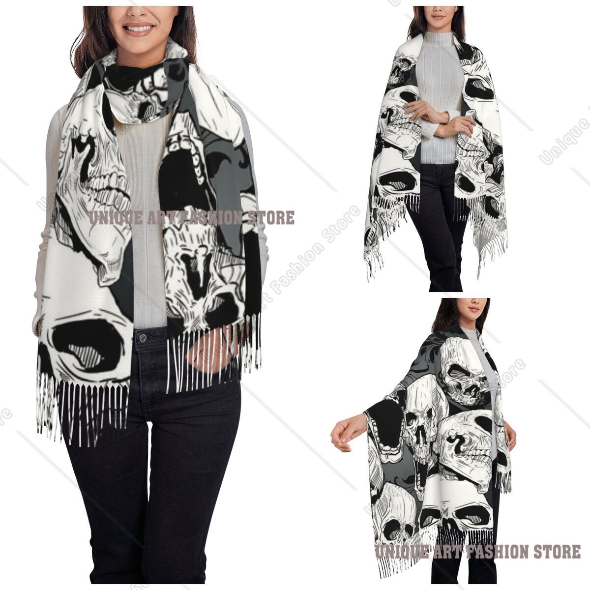 Sciarpa da donna con nappa, te - Pashmina Wrap Large recensione e prezzo
