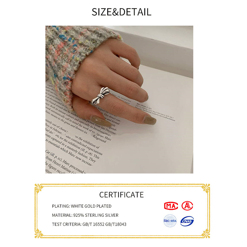 Anelli regolabili con fiocco g - Tie Clip Silver recensione e prezzo